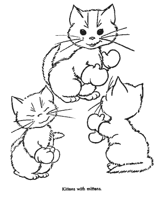 cat coloring page