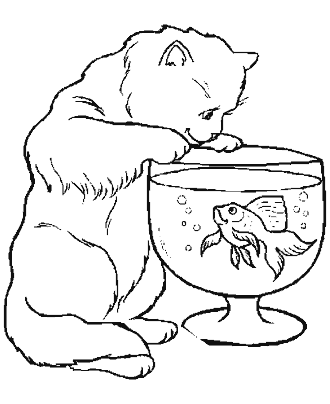 cat coloring page