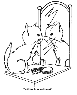 cat coloring page