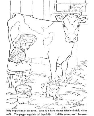 farm coloring page