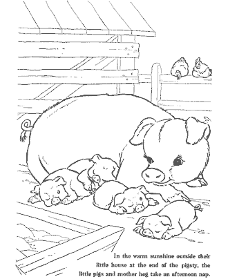 farm coloring page