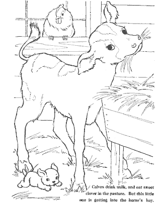 farm coloring page