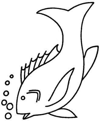 fish coloring page