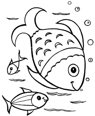fish coloring page