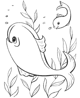 fish coloring page