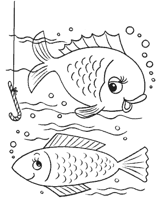 fish coloring page