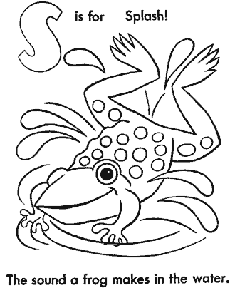 frog coloring page