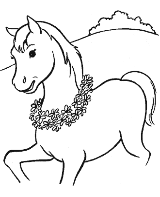horse coloring page