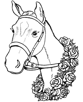 horse coloring page