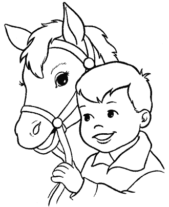horse coloring page