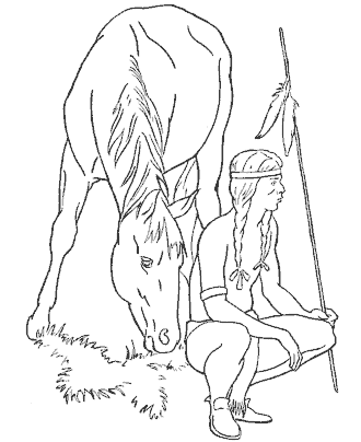 horse coloring page