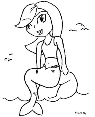 cartoon anime coloring pages