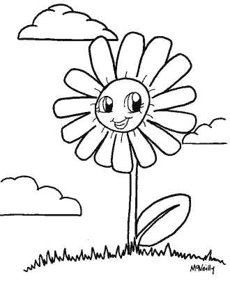 cartoon anime coloring page