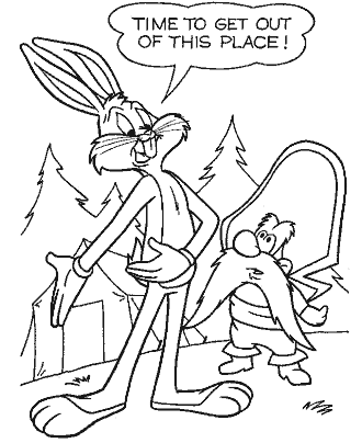 bugs bunny coloring page