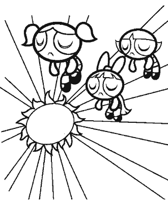 powerpuff girls coloring pages