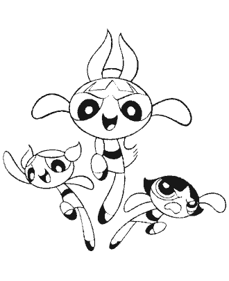 powerpuff girls coloring pages