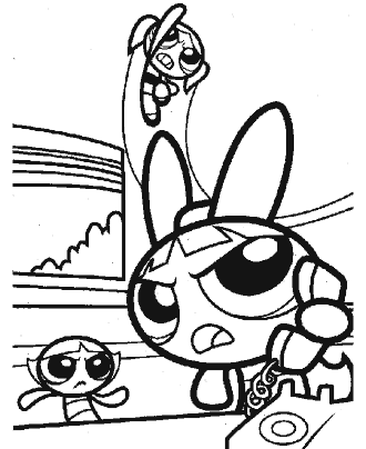 powerpuff girls coloring pages