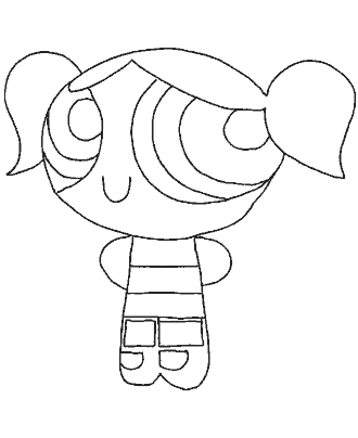 powerpuff girls coloring page