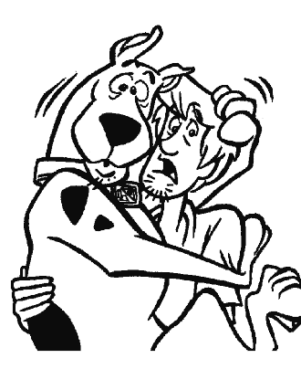 scooby doo coloring page