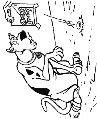 scooby doo coloring page