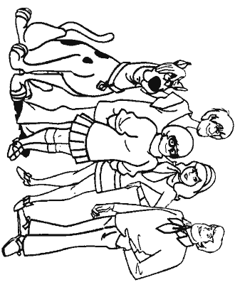 scooby doo coloring page
