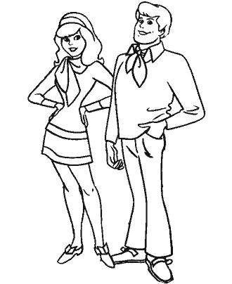 scooby doo coloring page