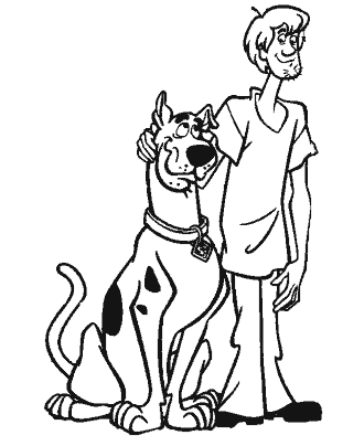 scooby doo coloring page