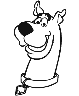 scooby doo coloring page
