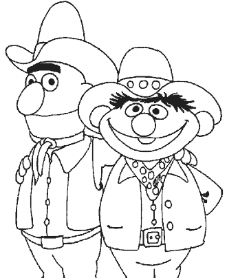 sesame street coloring page