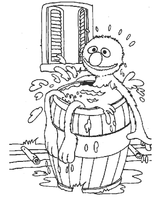 sesame street coloring pages