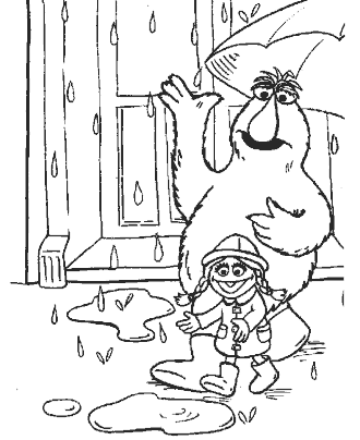 sesame street coloring page