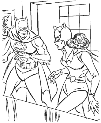 super hero coloring page