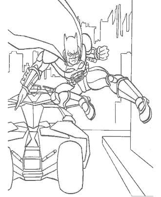 super hero coloring page