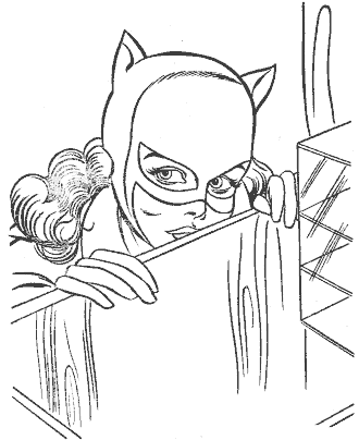 super hero coloring page