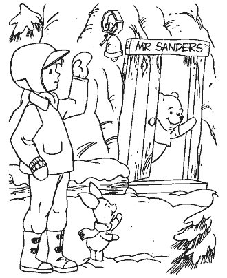 winnie pooh coloring page
