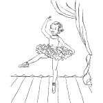 ballet coloring pages for girls