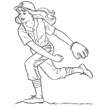 sports coloring pages for girls