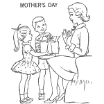 holiday coloring pages for mother&acute;s day