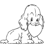 valentine&acute;s day holiday coloring pages