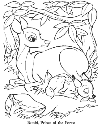 bambi coloring pages