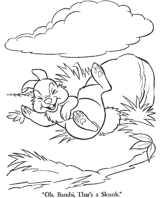 bambi coloring page