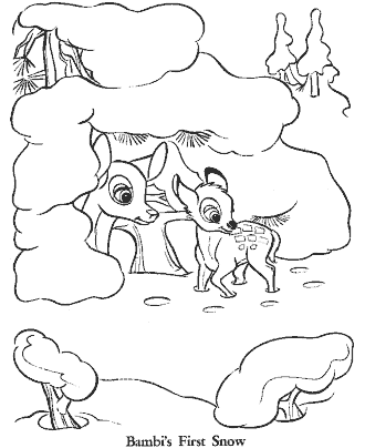bambi coloring page