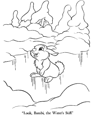 bambi coloring page