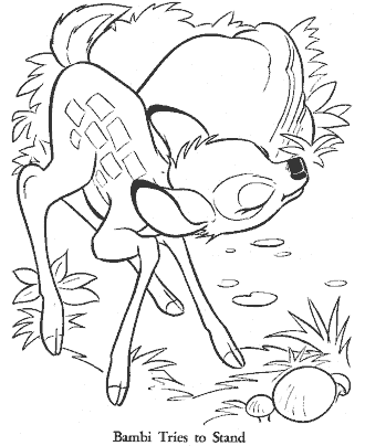 bambi coloring pages