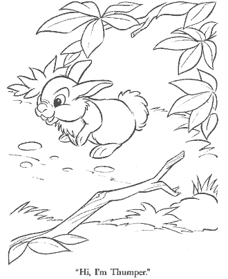 bambi coloring page