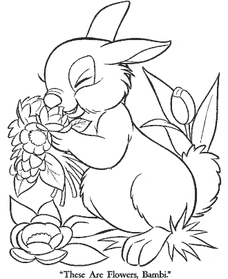 bambi coloring page