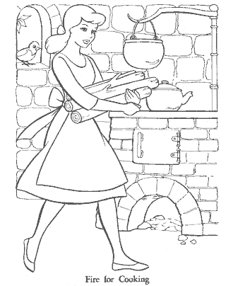 cinderella coloring pages