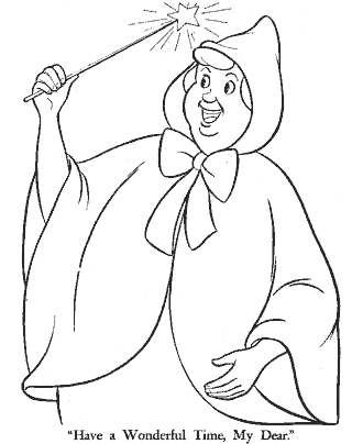 cinderella coloring page