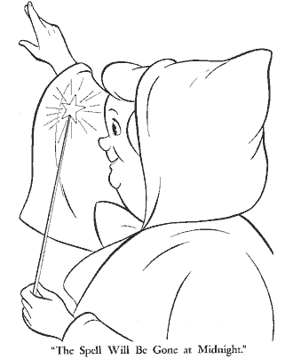 cinderella coloring page