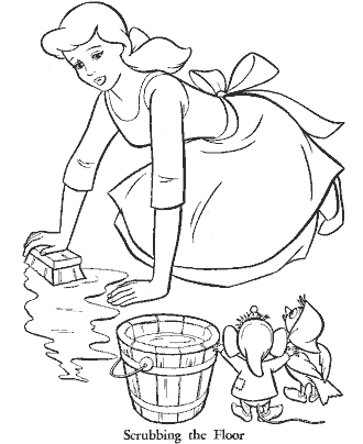 cinderella coloring pages